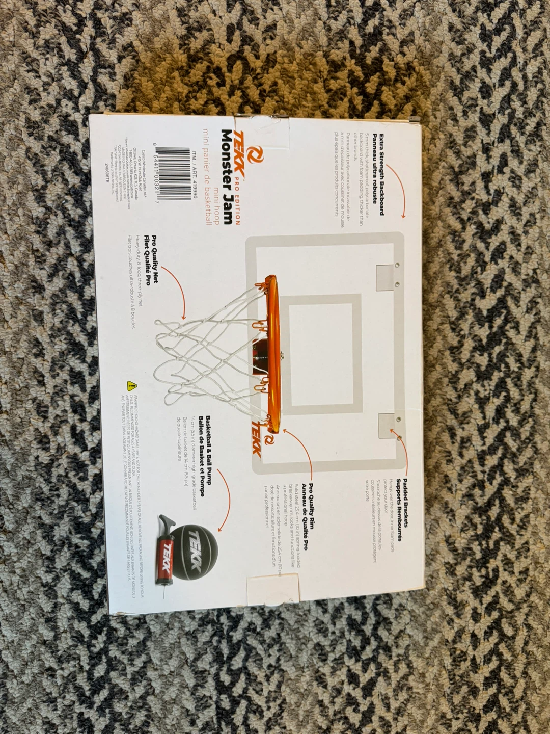 Tekk Monster Jam Mini Basketball Hoop - New in Box!