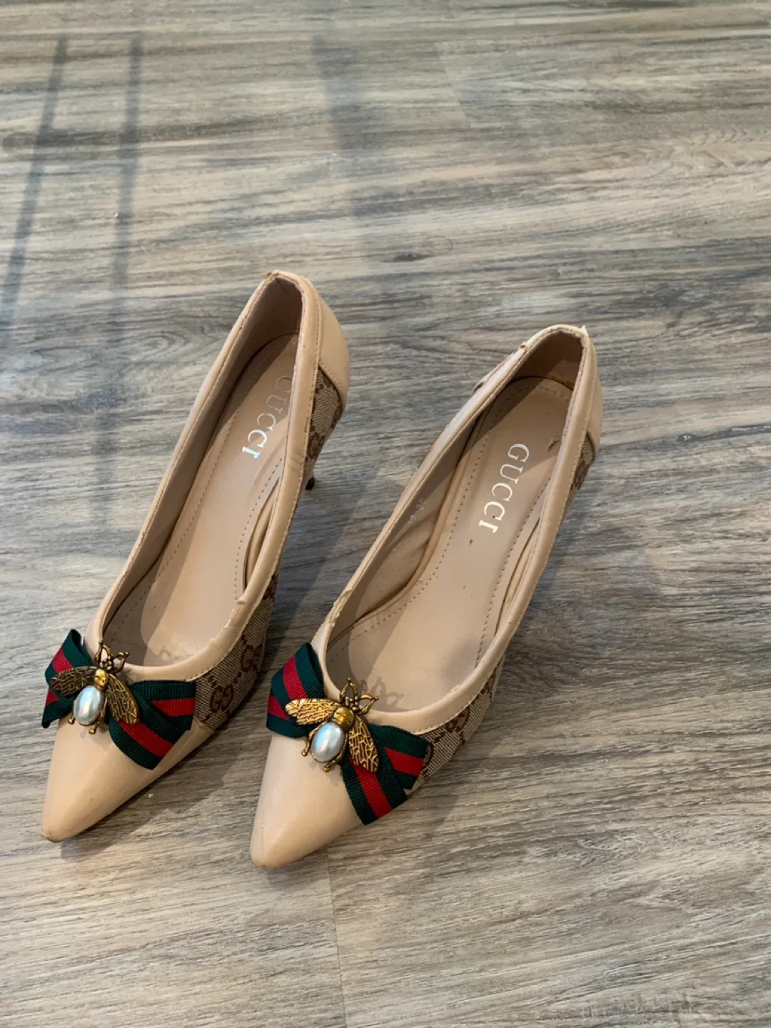 Gucci Heels with Bee Detail thumbnail