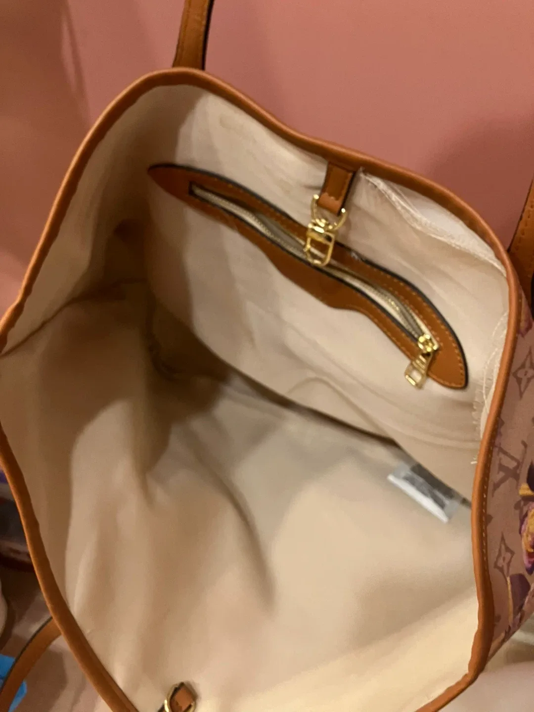 Designer inspired  Floral Tote Bag image indicator(3)