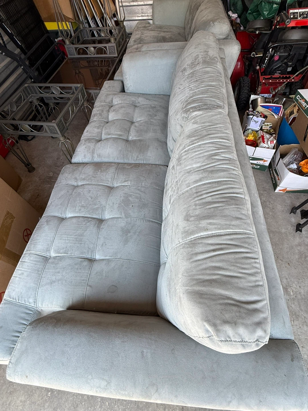 Light Blue Sectional Sofa