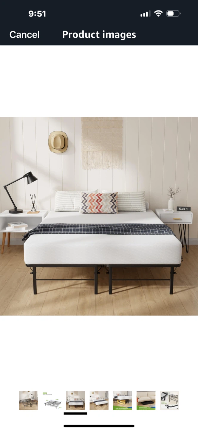 Metal Bed Frame - Full Size