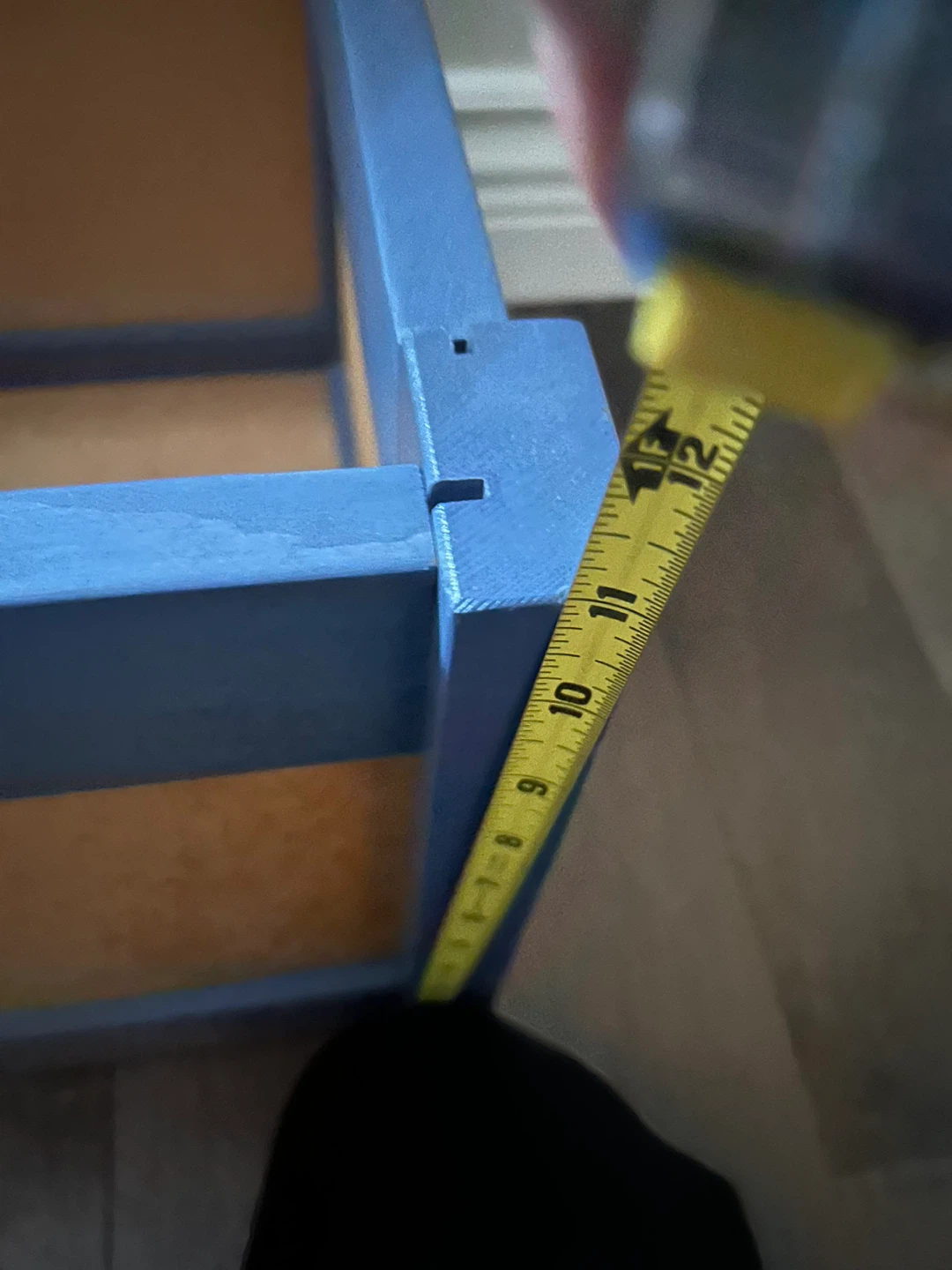 Blue Wooden Trunk - 29 x 12 x 15 inches - photo 4