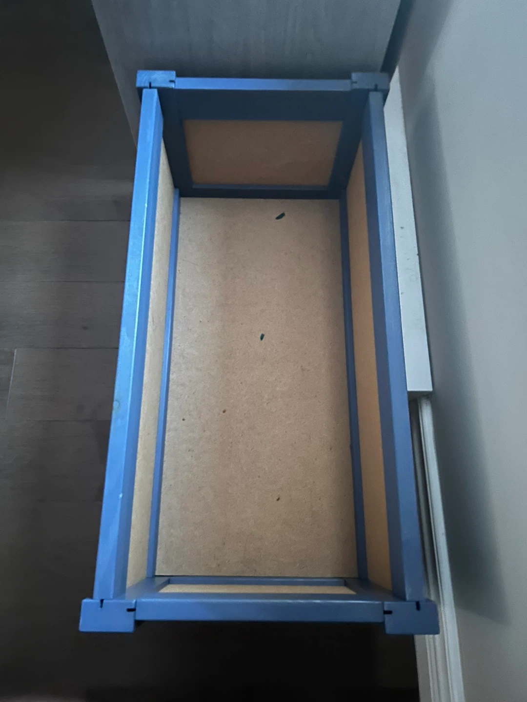 Blue Wooden Trunk - 29 x 12 x 15 inches - photo 2