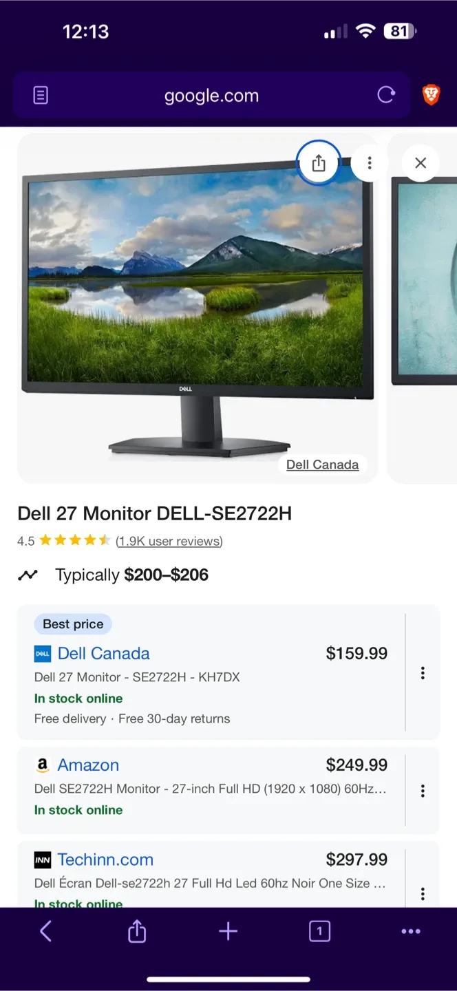Dell SE2722H 27-inch FHD Monitor