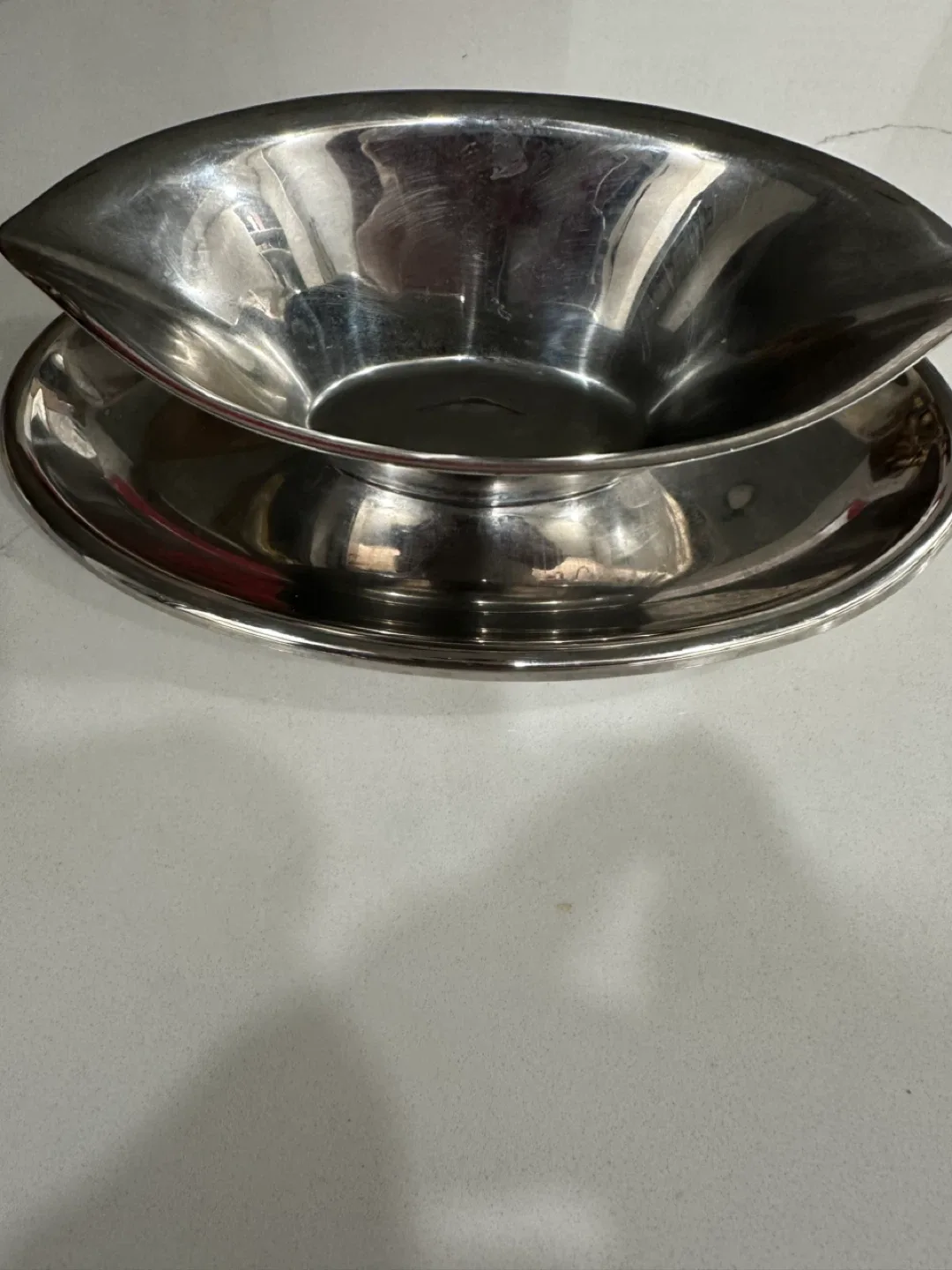 Silver Gravy 🥕 Boat with Underplate thumbnail