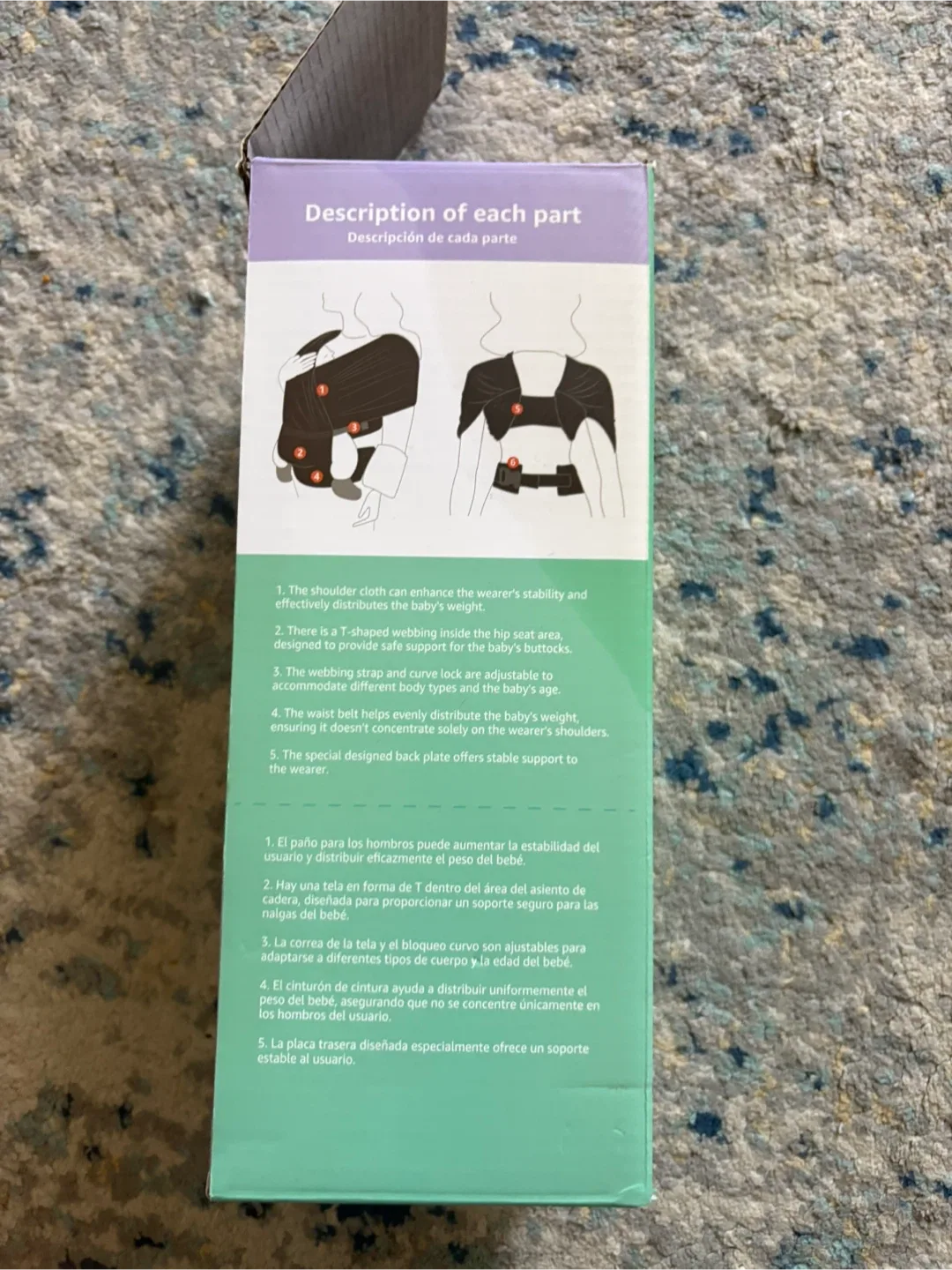 Brand new GROWNSY Comfy-Air Breathable Baby Carrier image indicator(6)