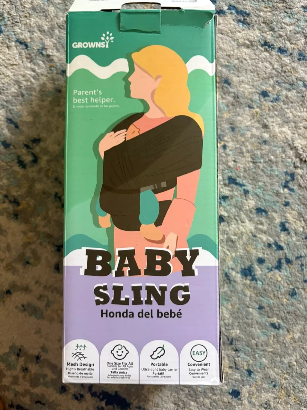 Brand new GROWNSY Comfy-Air Breathable Baby Carrier image indicator(5)