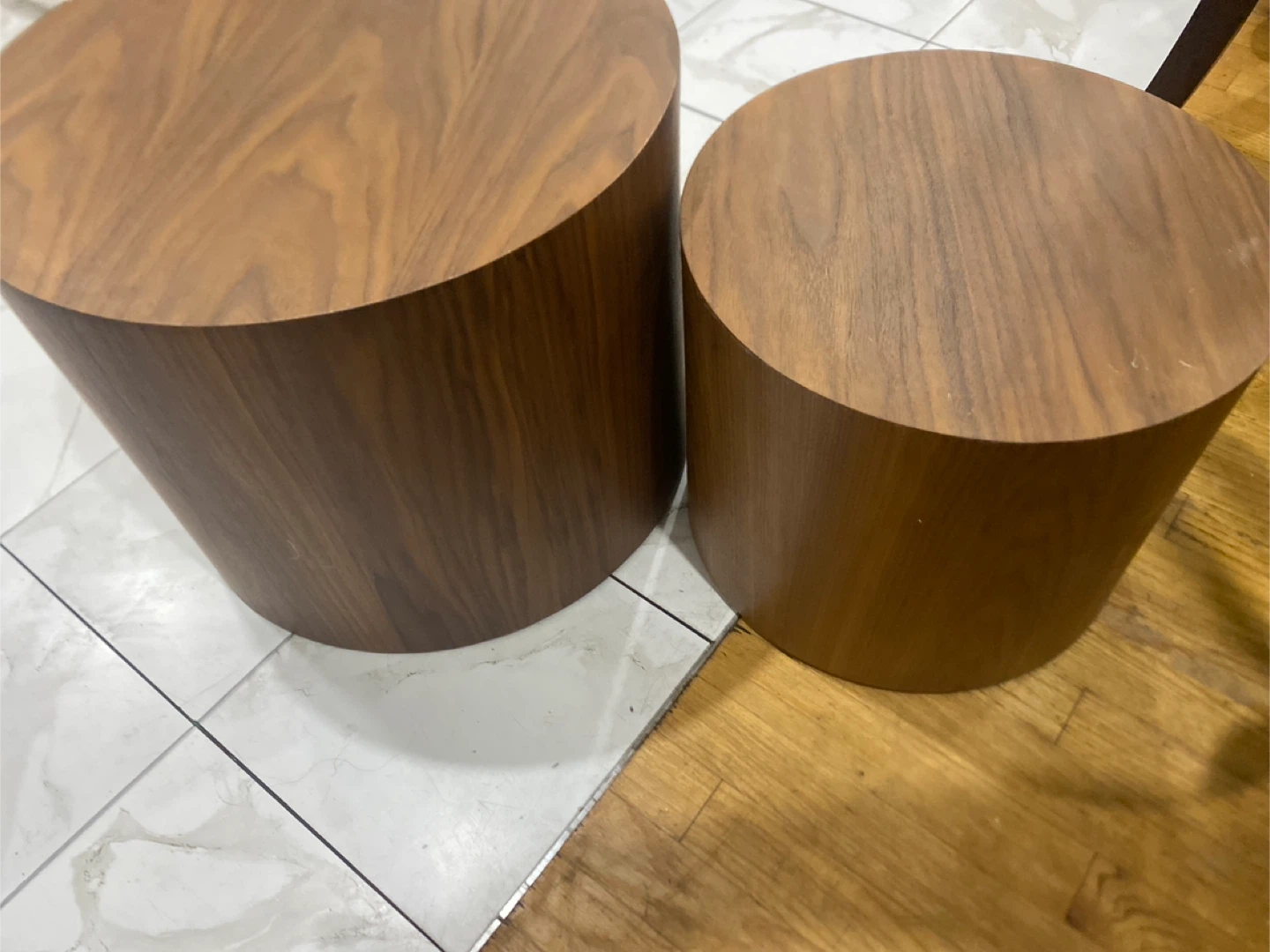 Wood Round Side Table - photo 3