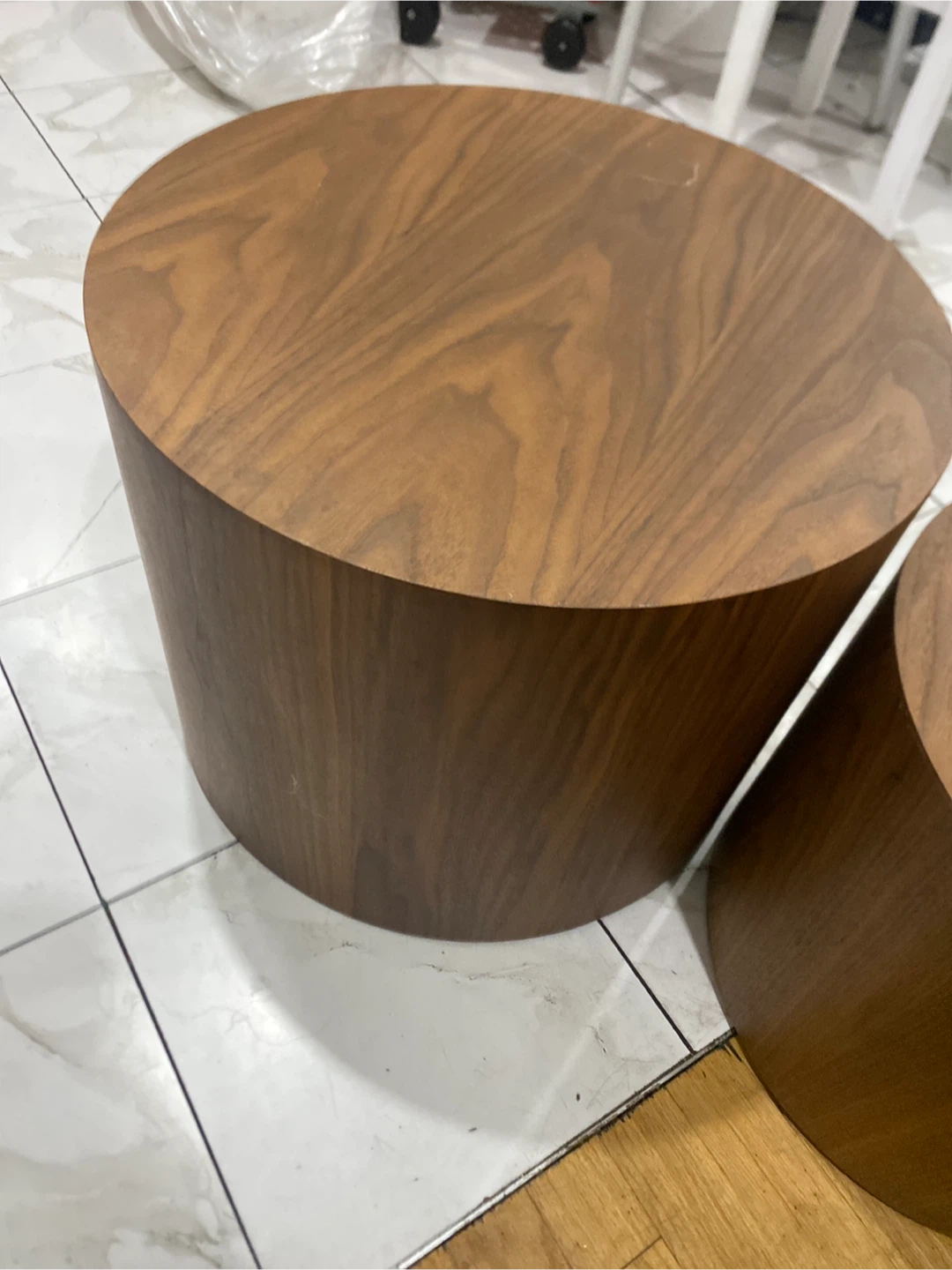 Wood Round Side Table - photo 2