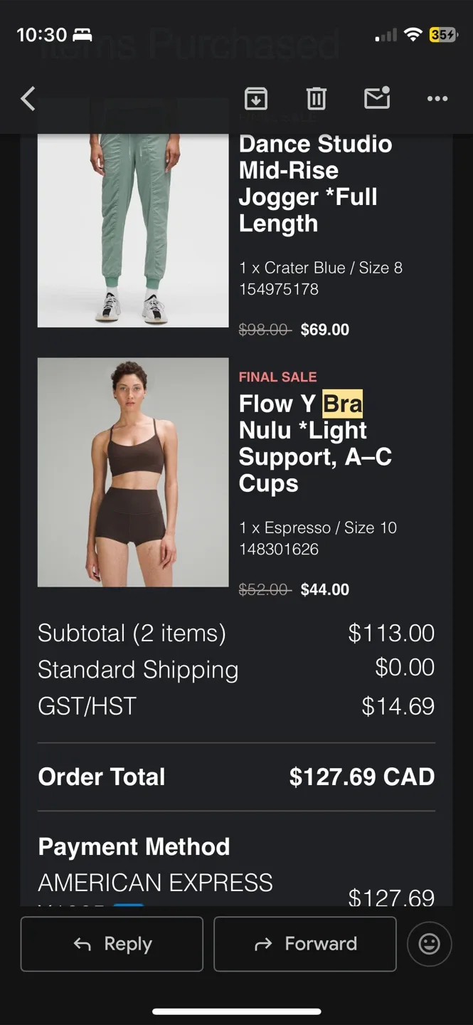 Lululemon flow y bra nulu size 10 image indicator(3)