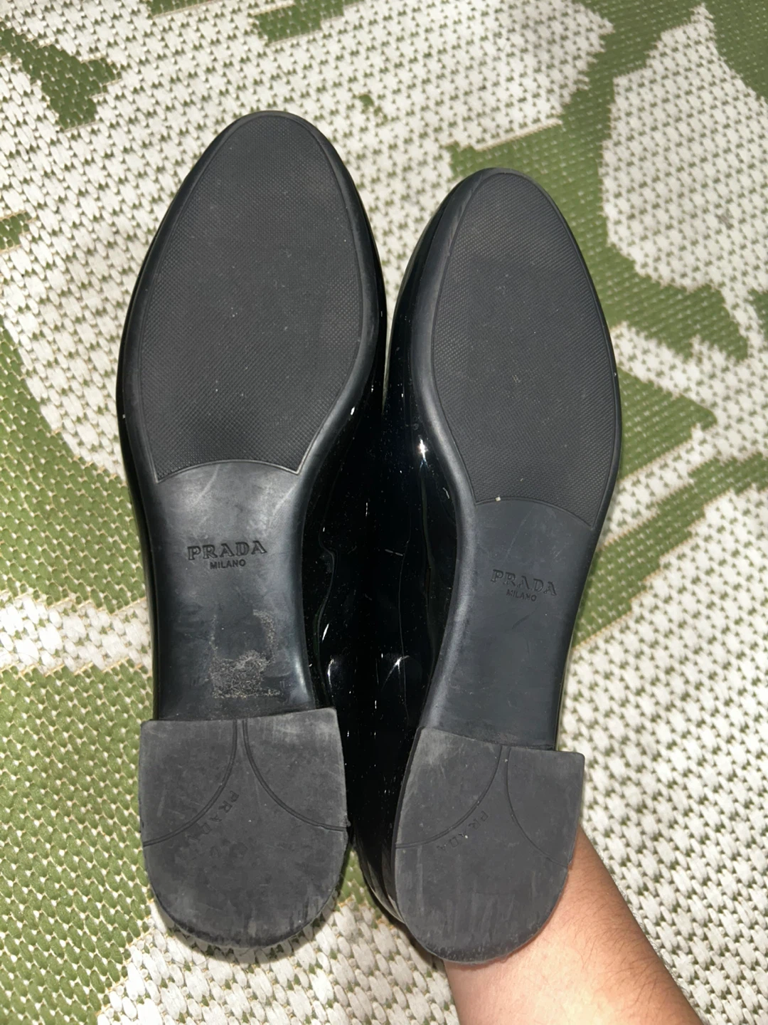 Prada Black Patent Leather Ballet Flats - photo 2