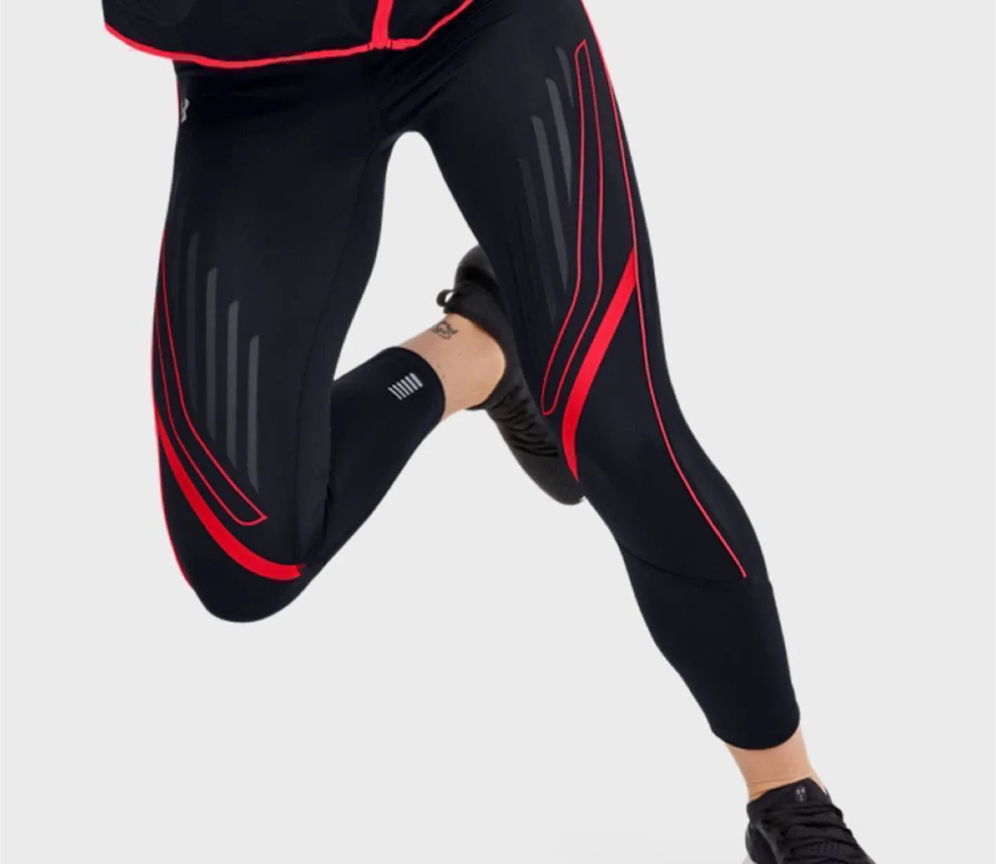 Graphic Ankle Crop Women's Black Tights size L, Under Armour thumbnail