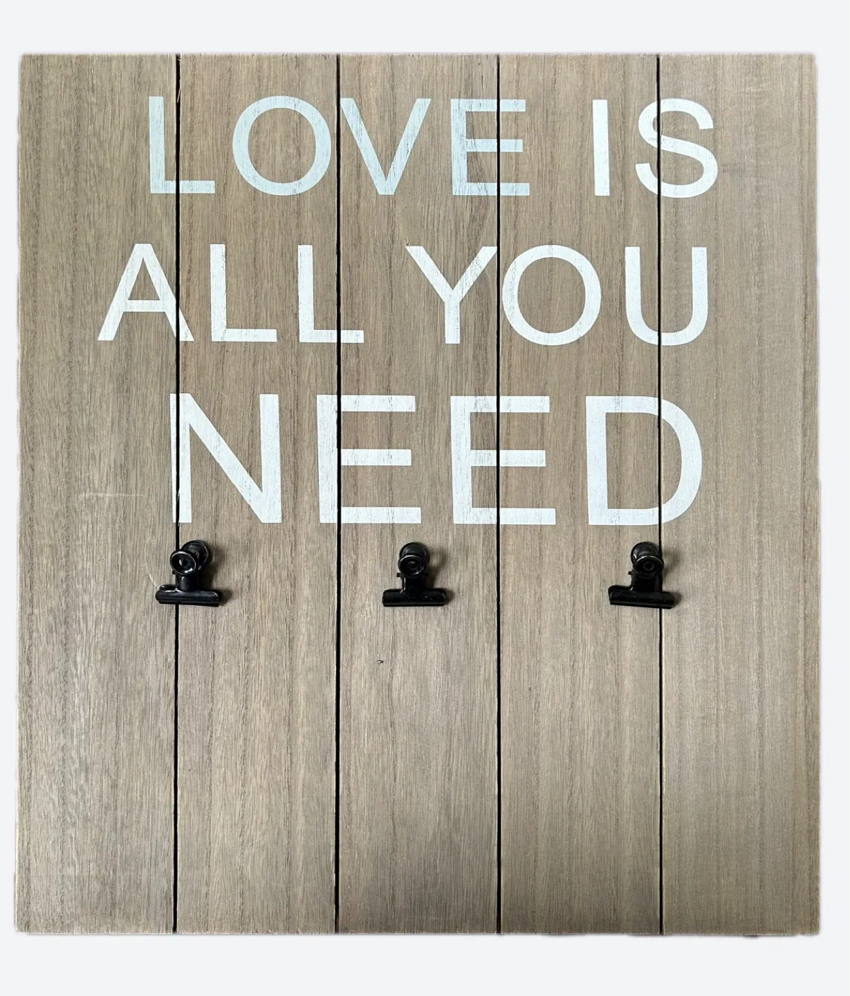 Love Is All You Need Wooden Wall Decor thumbnail