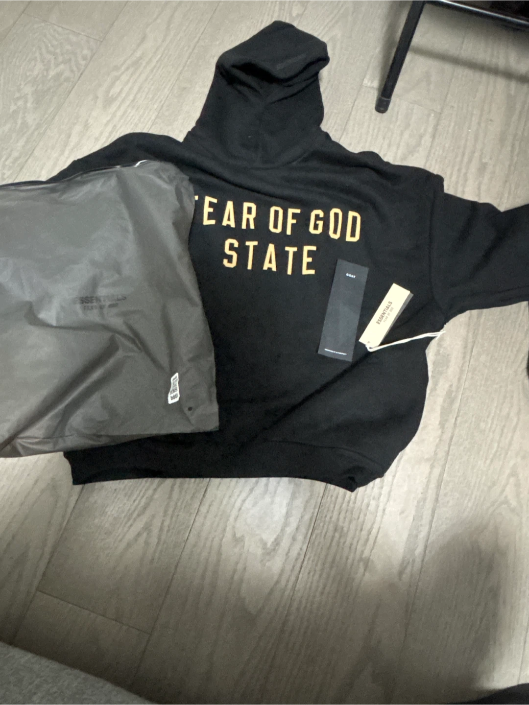 Fear of God Essentials Hoodie Black - photo 4