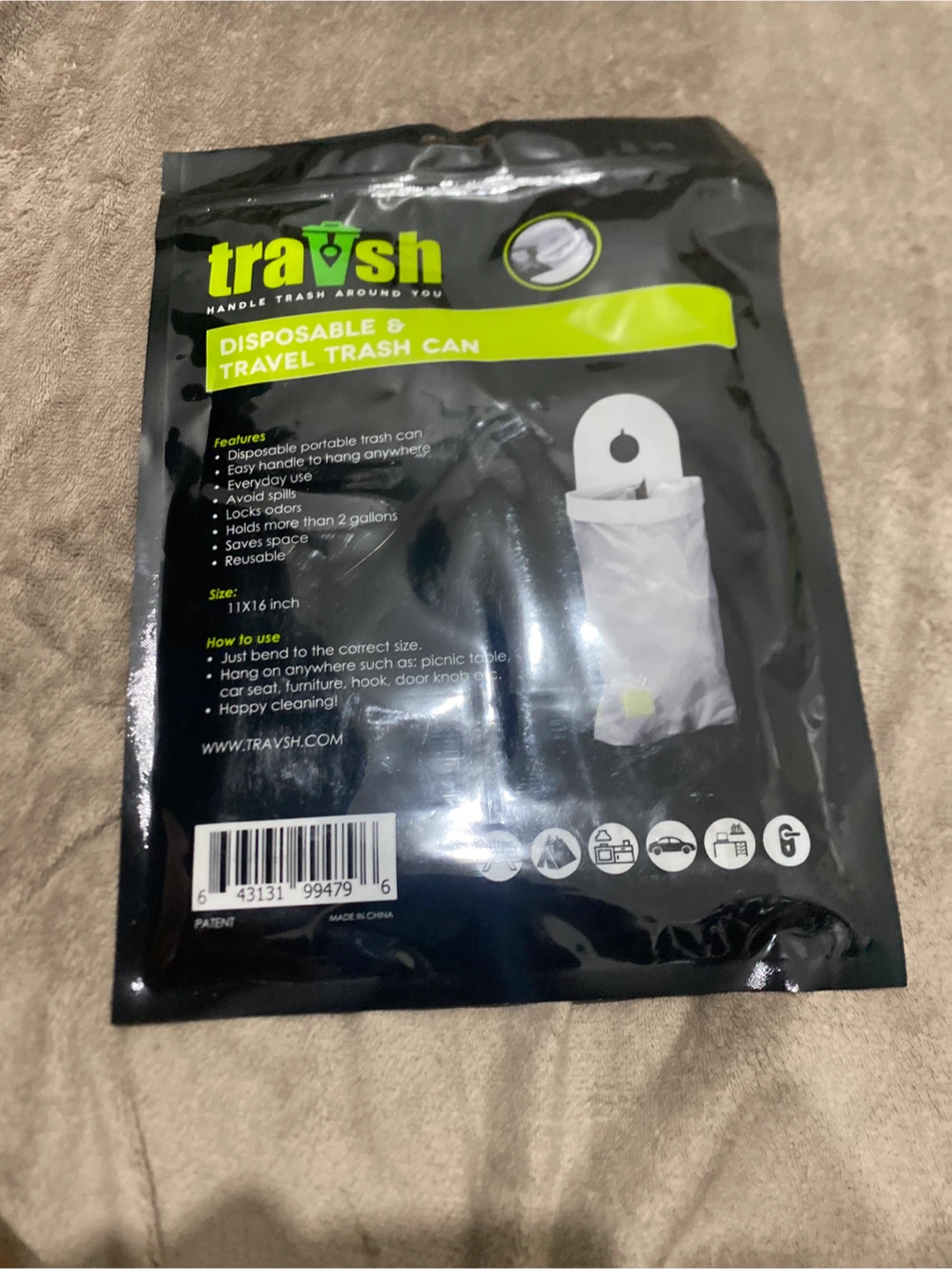 Travsh Disposable & Travel Trash Can - New - photo 2