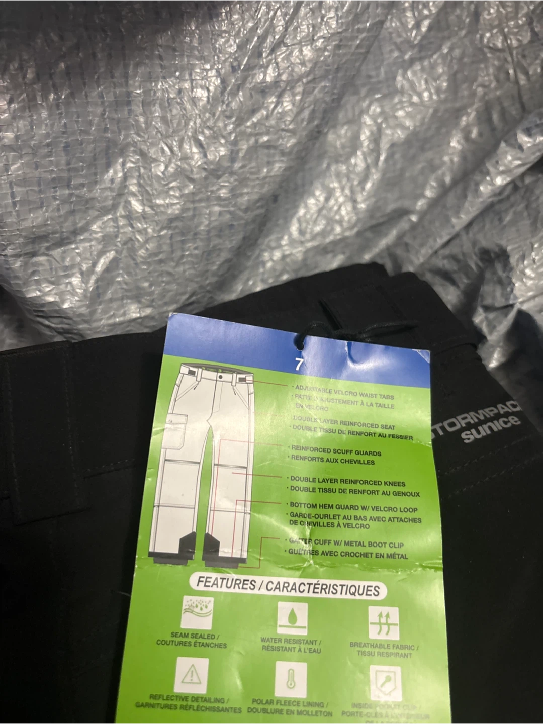 Stormpack Sunice Youth Snowpants - Size 7 - photo 3