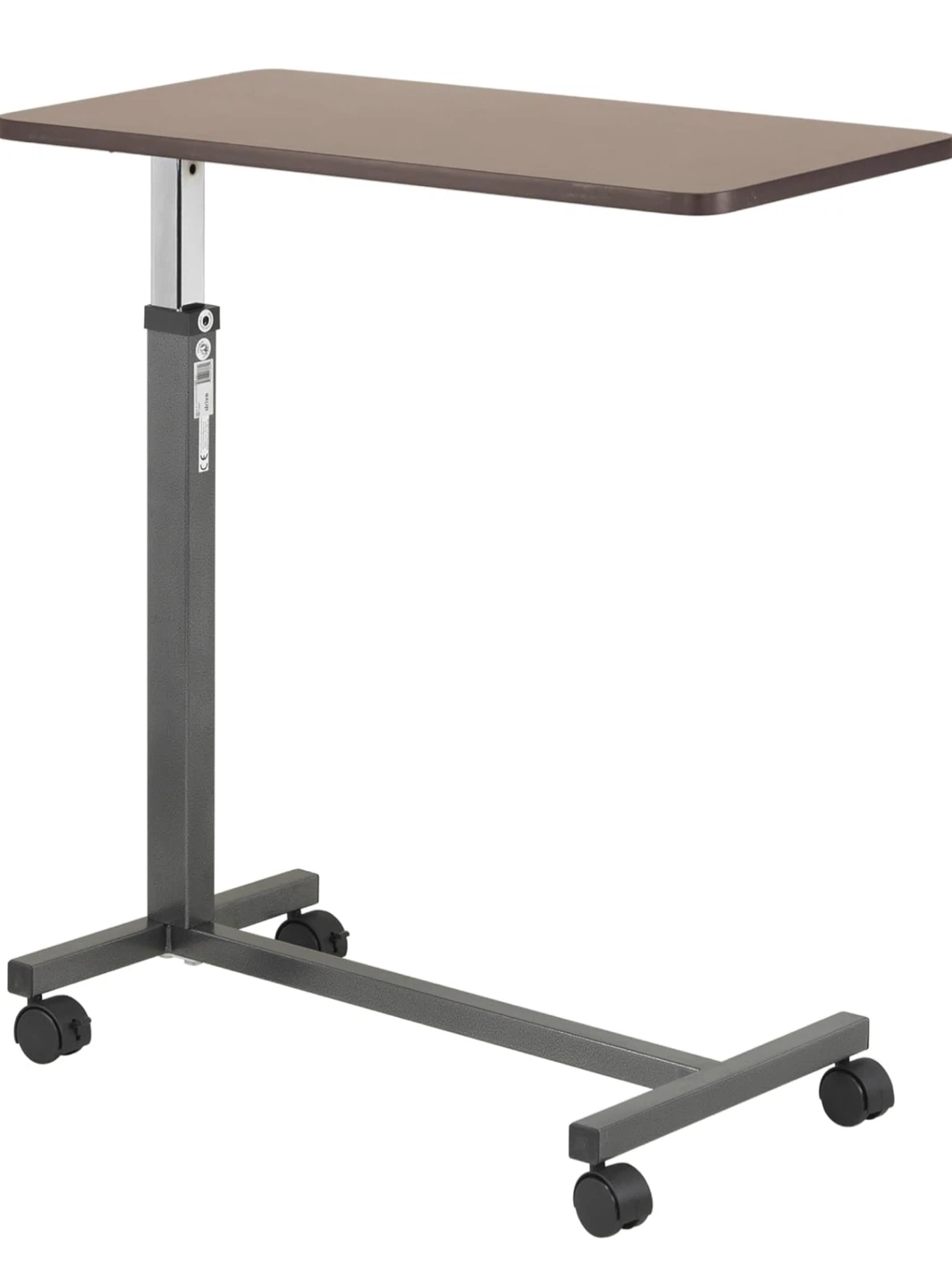 Adjustable Overbed Table with Wheels - photo 2