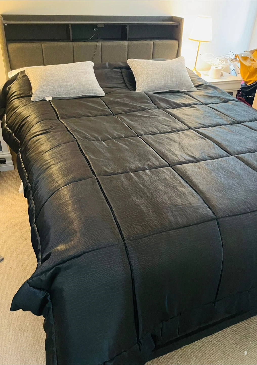 Storage Headboard with Charging Station - photo 2