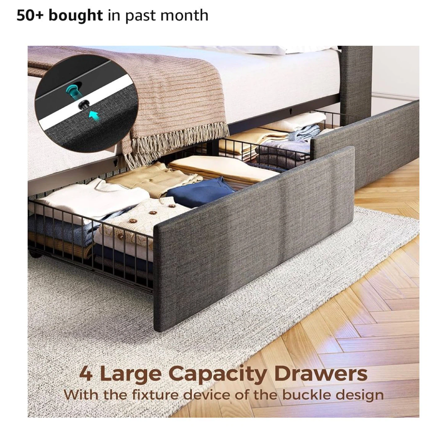 Storage Headboard with Charging Station - photo 4