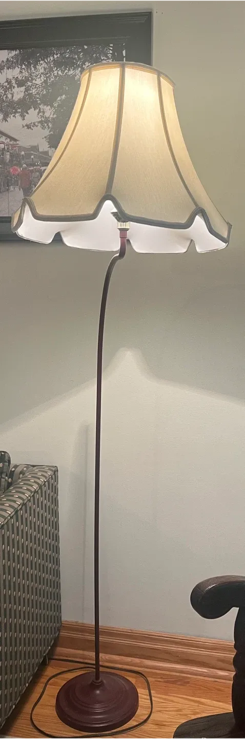 Floor Lamp with Fabric Shade thumbnail