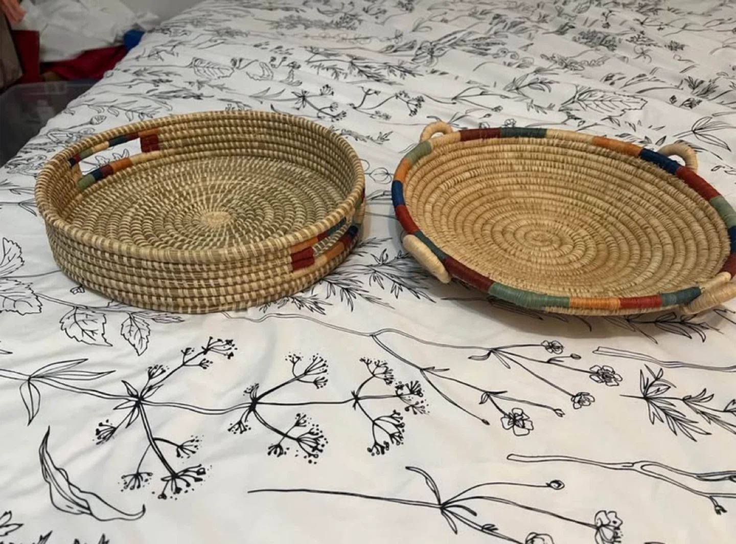 Two Rattan Baskets - photo 2