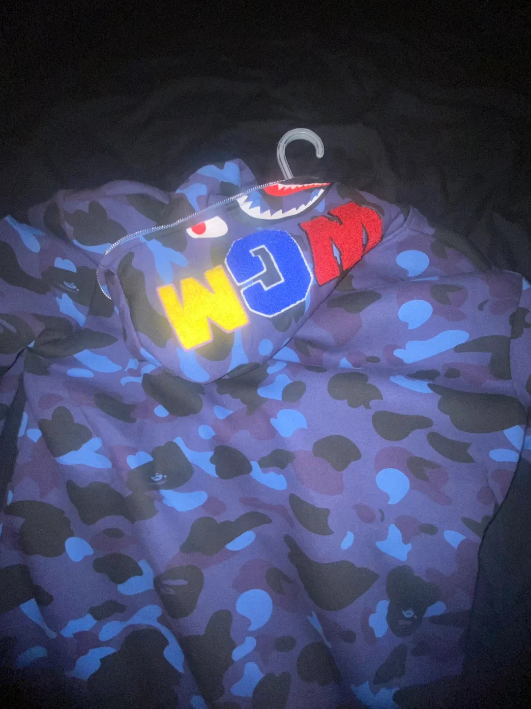 A Bathing Ape (BAPE) Camo Shark Full Zip Hoodie image indicator(3)