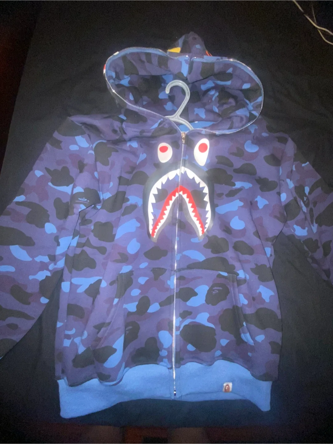 A Bathing Ape (BAPE) Camo Shark Full Zip Hoodie image indicator(2)