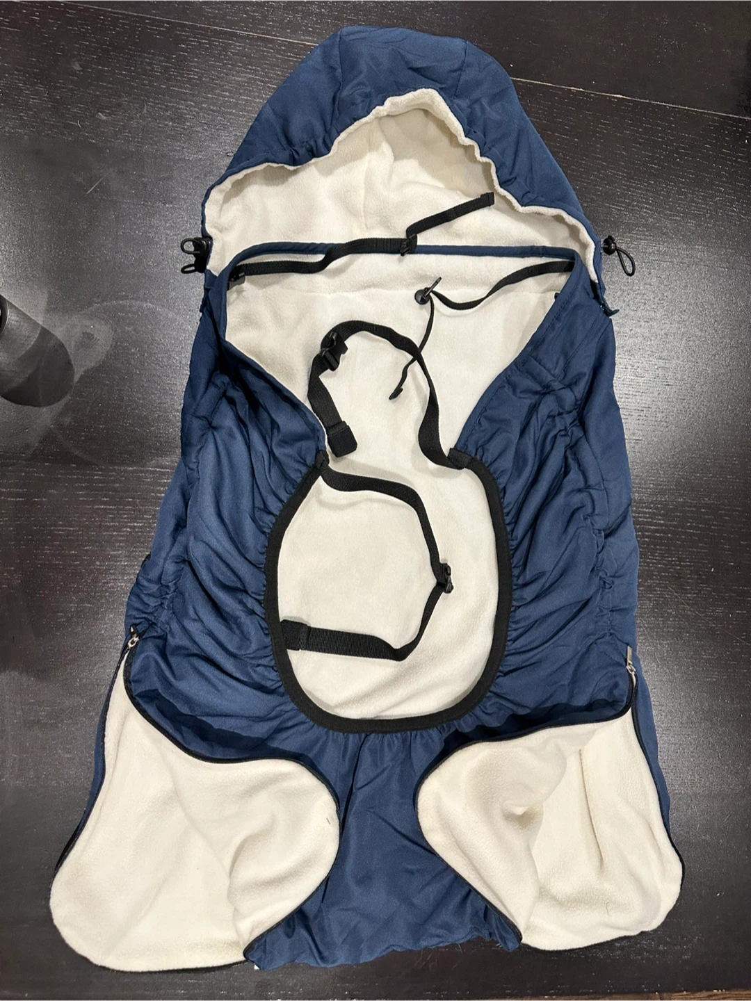 Bebamour Cover for Baby Carrier Universal Hoodie_Blue - Like New - photo 2