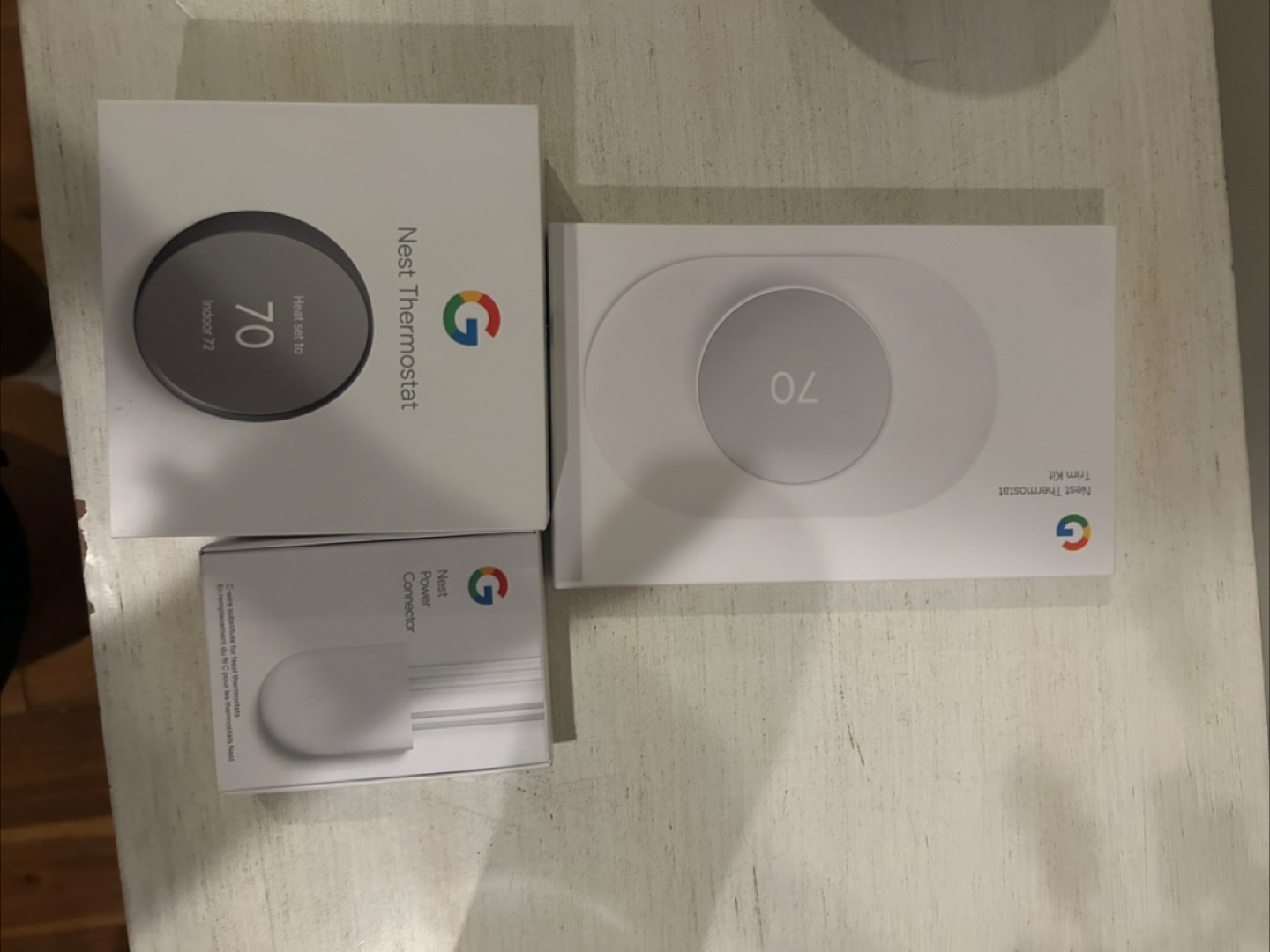 Nest Thermostat + Trim Kit + Power Connector - New in Box