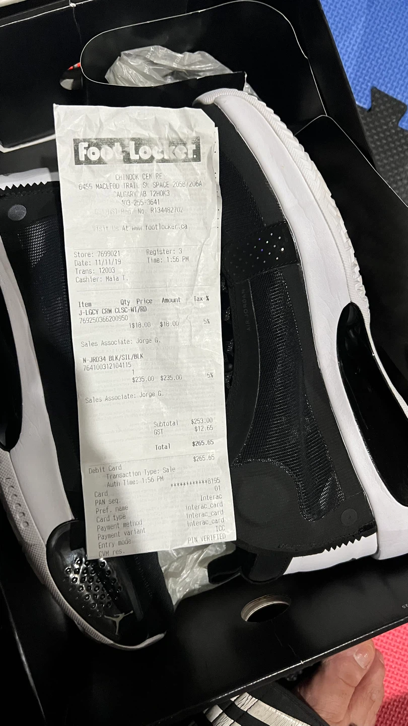 Jordan XXXIV Black/Silver/Black Shoes - photo 3
