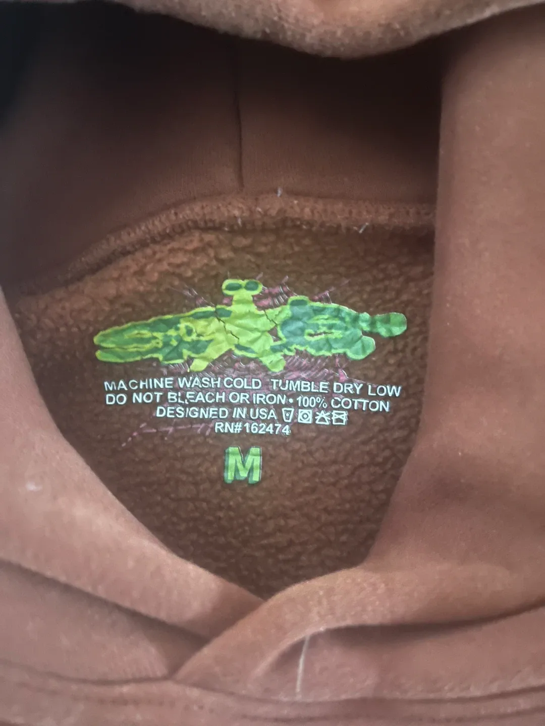 Sp5der Hoodie - Brown, Size M image indicator(2)