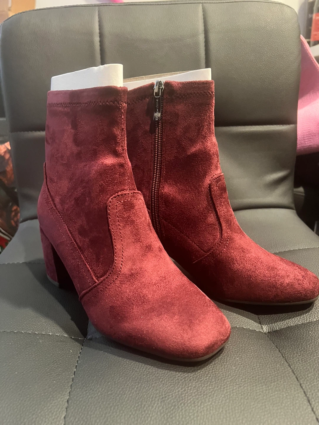 Burgundy Ankle Boots size 5 - photo 2
