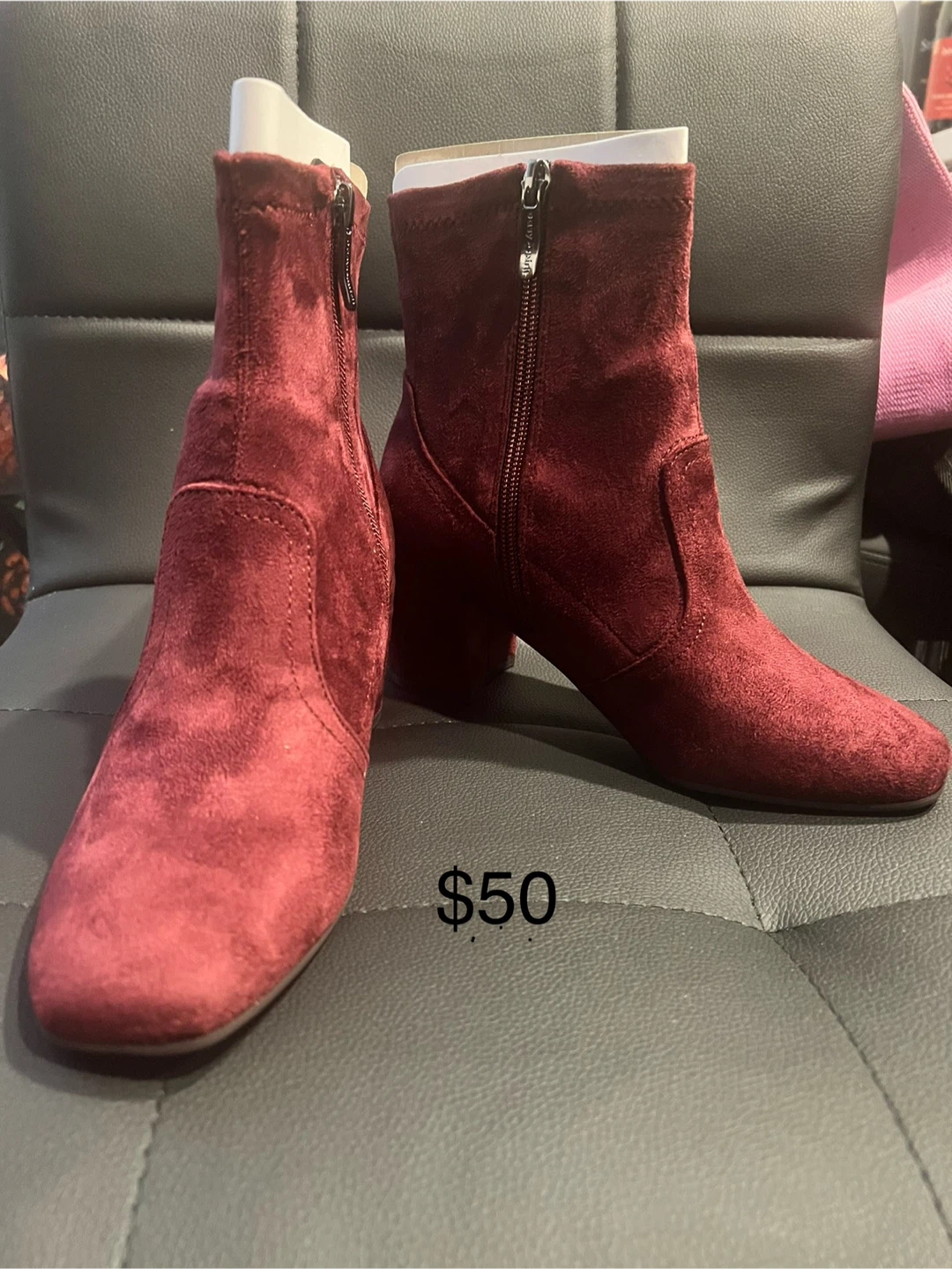 Burgundy Ankle Boots size 5
