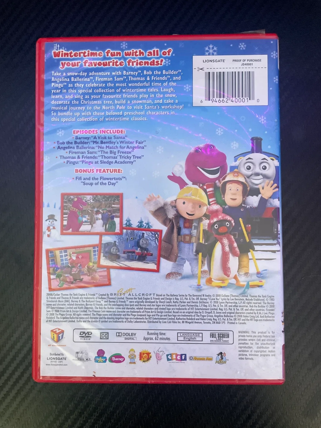 Snow Days DVD - Thomas, Barney, Bob the Builder image indicator(2)