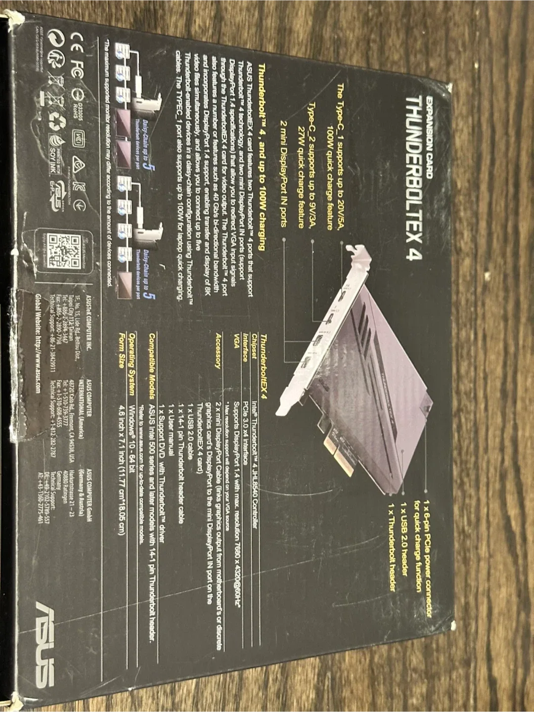 ASUS ThunderboltEX 4 Expansion Card - NEW thumbnail