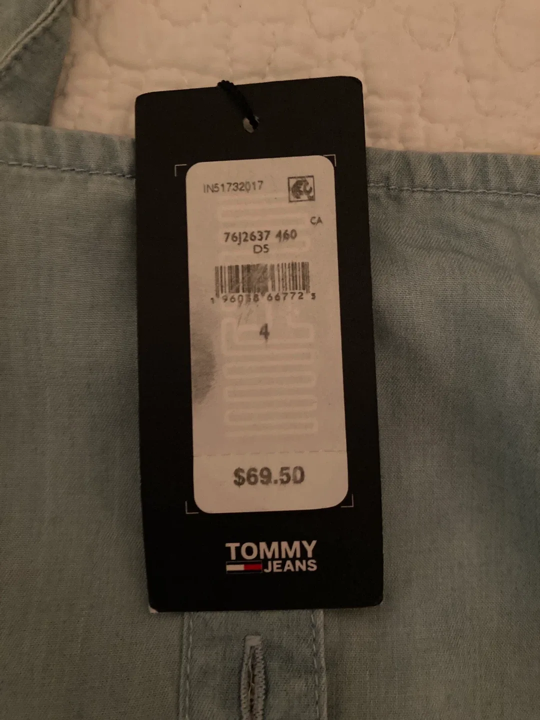 Tommy Hilfiger Blue Crop Top - Size 4 image indicator(2)