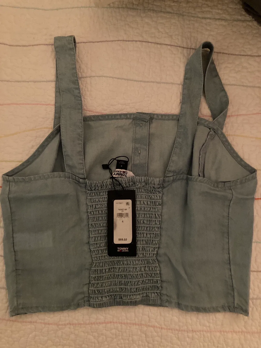 Tommy Hilfiger Blue Crop Top - Size 4 image indicator(3)