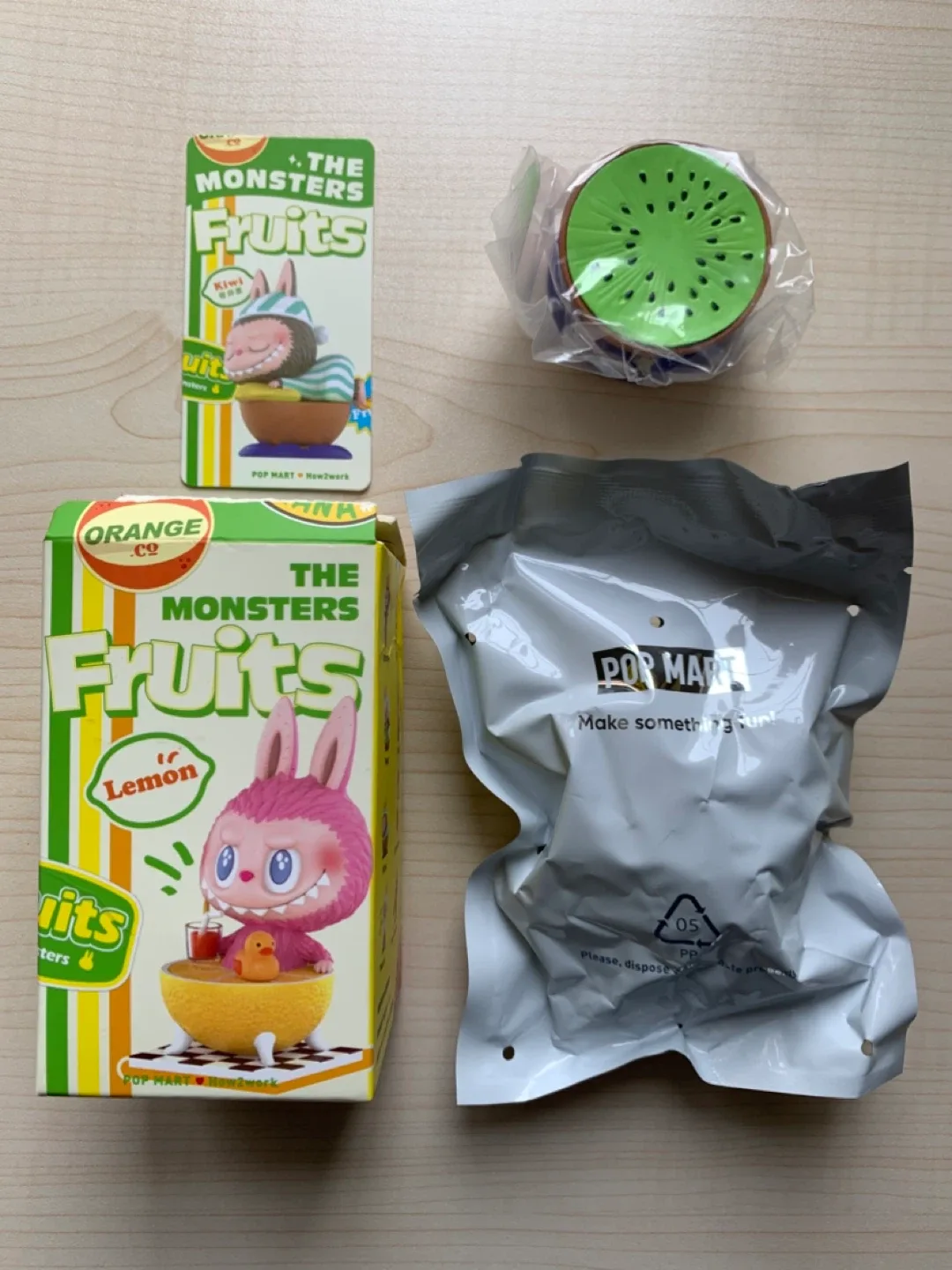 Pop Mart Labubu The Monsters Fruits Figure Kiwi (Imperfect Box) thumbnail