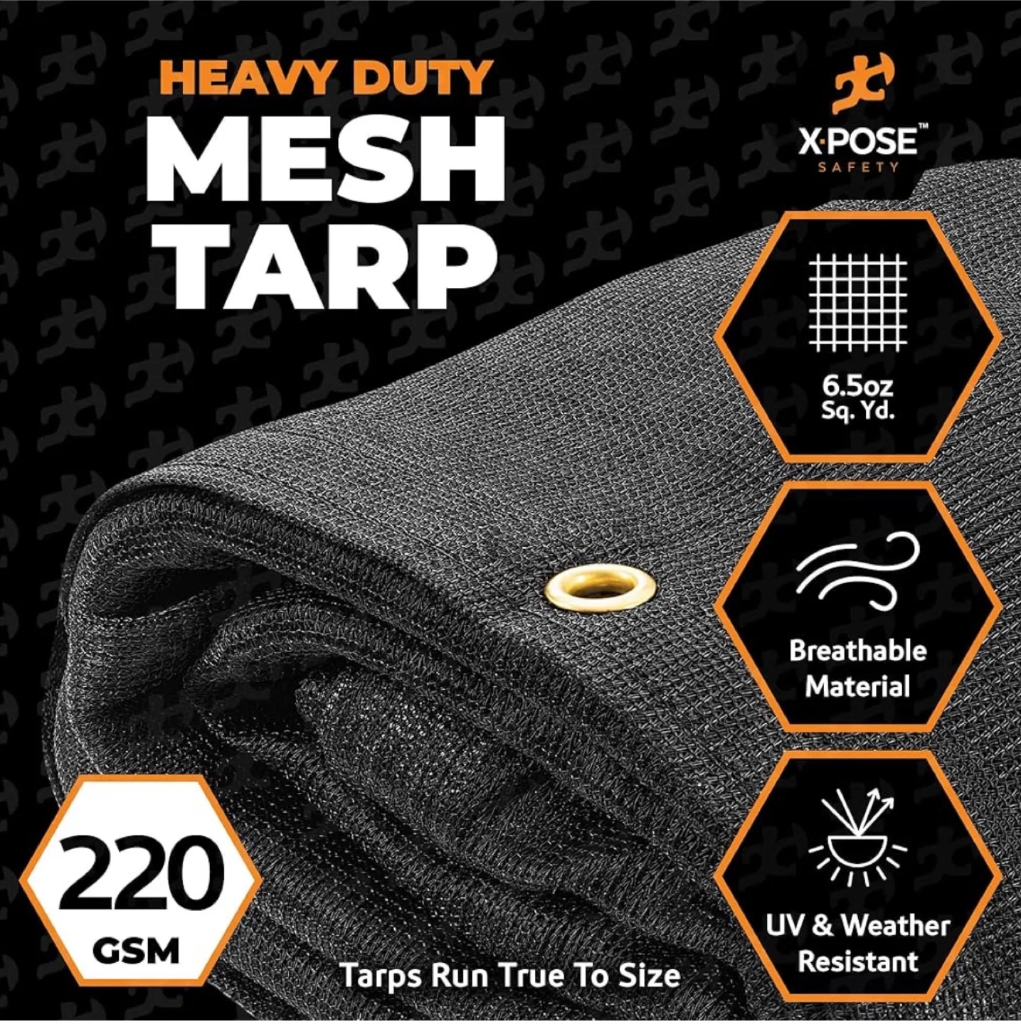 X-Pose Safety Mesh Tarp 12’x45’ image indicator(3)