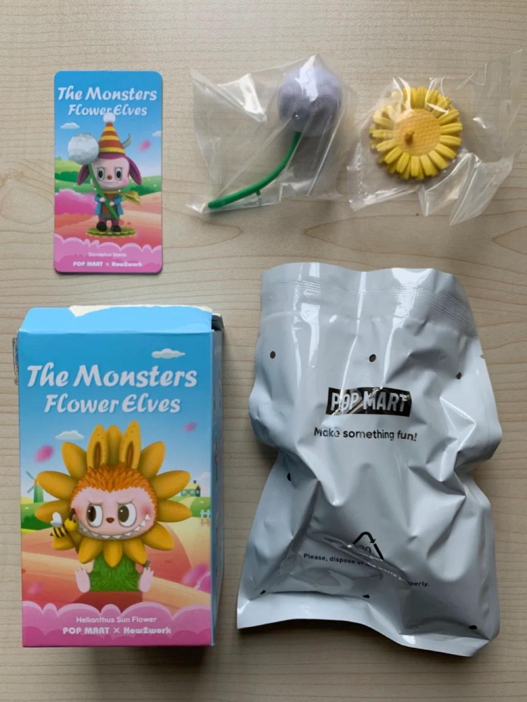 Pop Mart Labubu The Monsters Flower Elves Figure Dandelion Seeds thumbnail