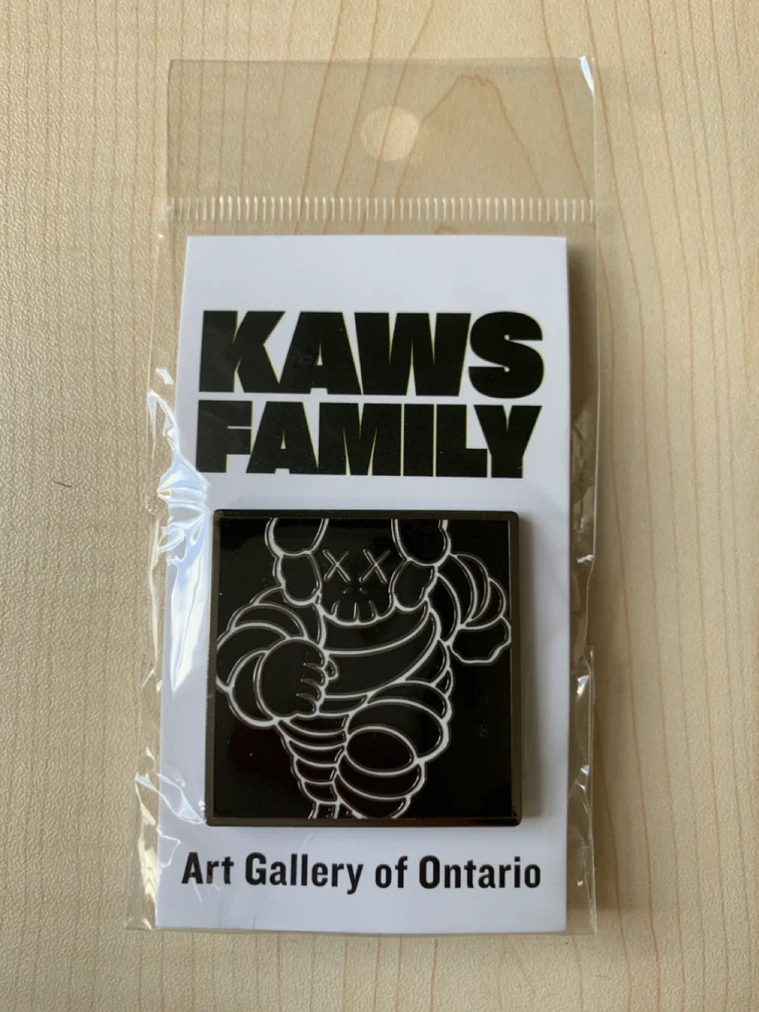 Kaws Family X AGO Art Gallery of Ontario Magnet Enamel Pin thumbnail