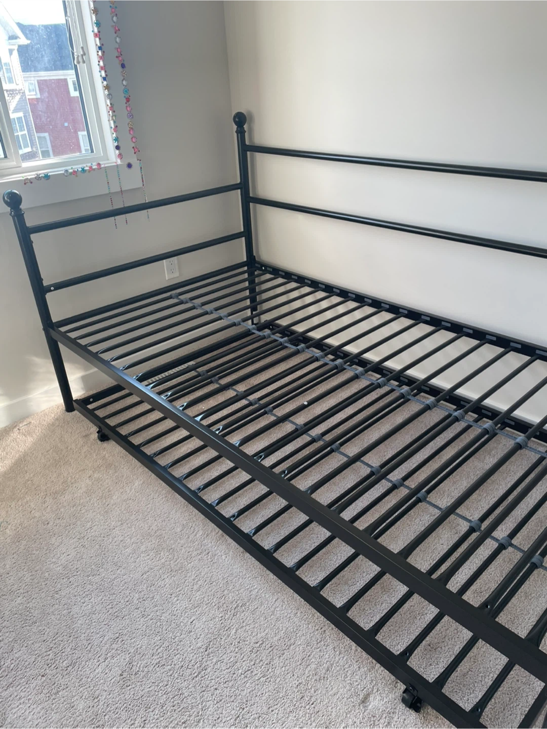 Brand new Black Metal Daybed Frame with Trundle - photo 2