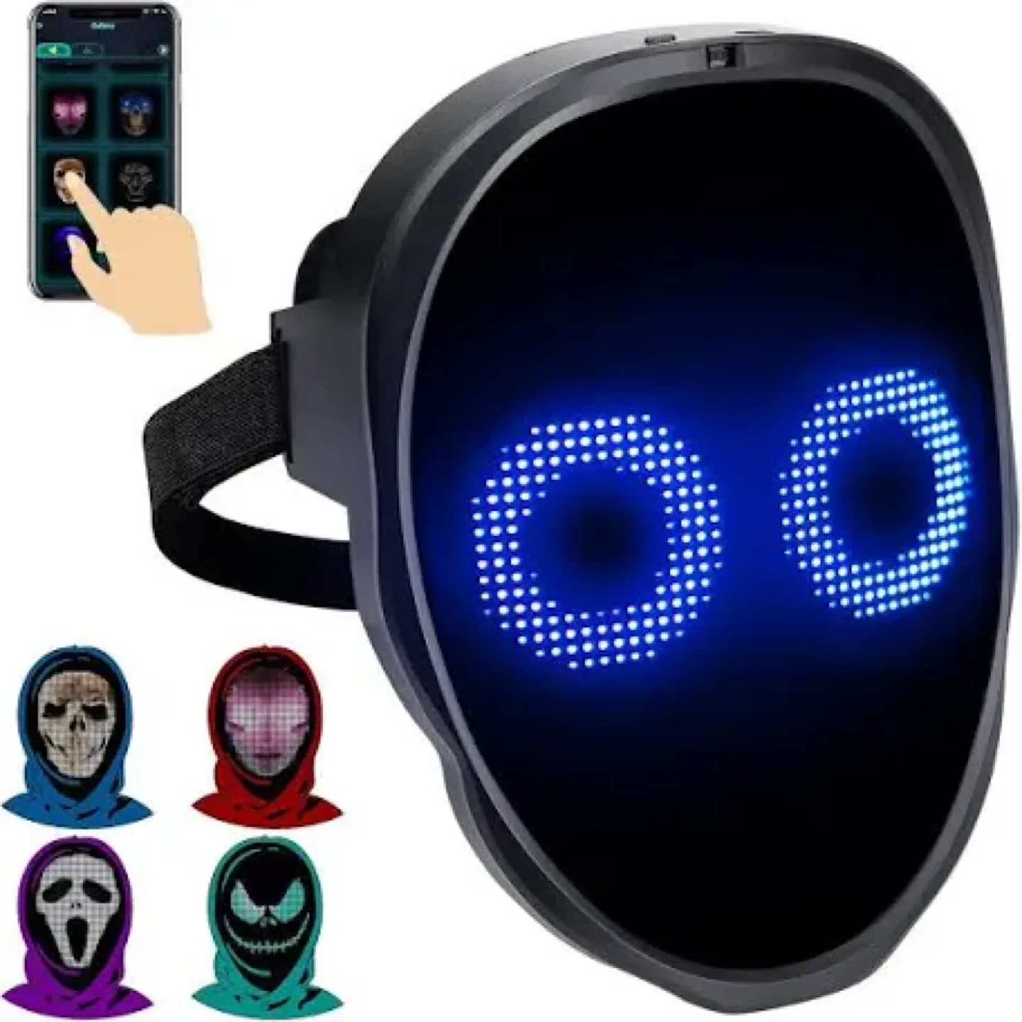 LED Mask with Customizable Display Effects image indicator(2)