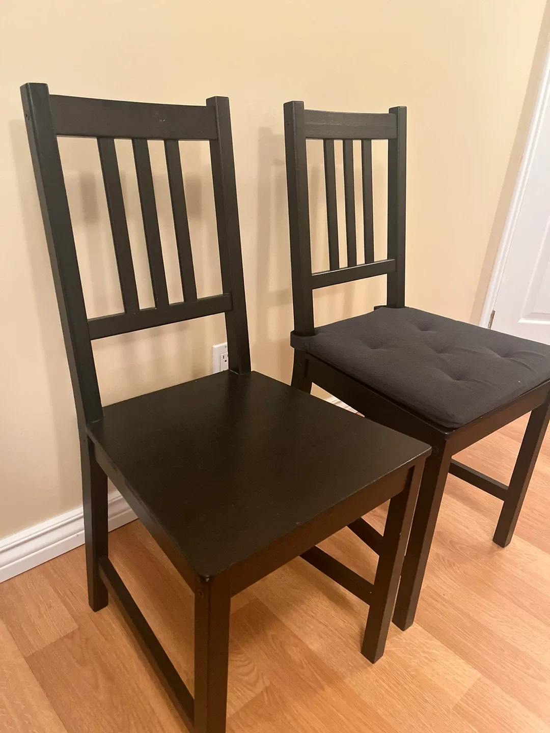 IKEA INGOLF Black Chairs (Set of 2) image indicator(2)