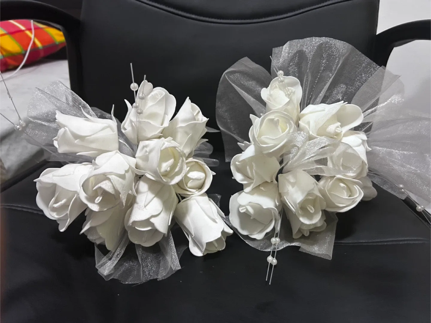 White Rose Wedding Bouquets (Set of 2) thumbnail