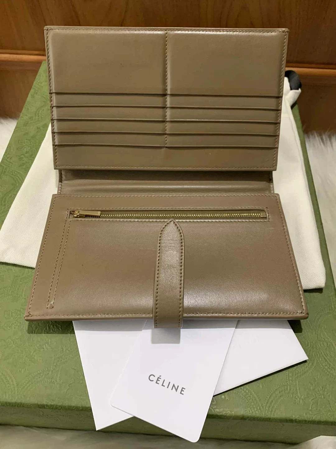 Celine Large Flap Multifunction Wallet image indicator(5)