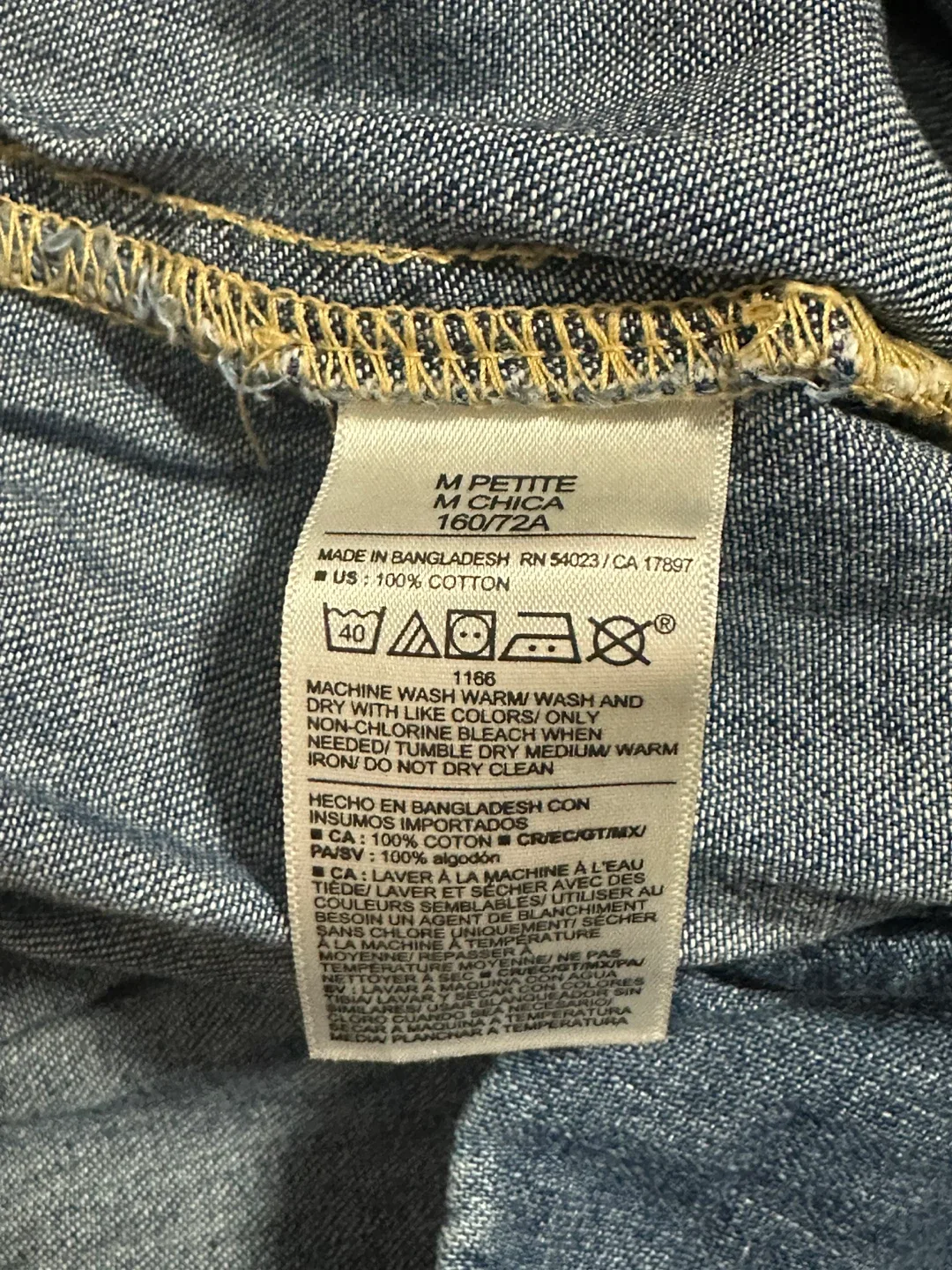 Old Navy High-Waisted Faux-Wrap Jean Mini Skort image indicator(9)