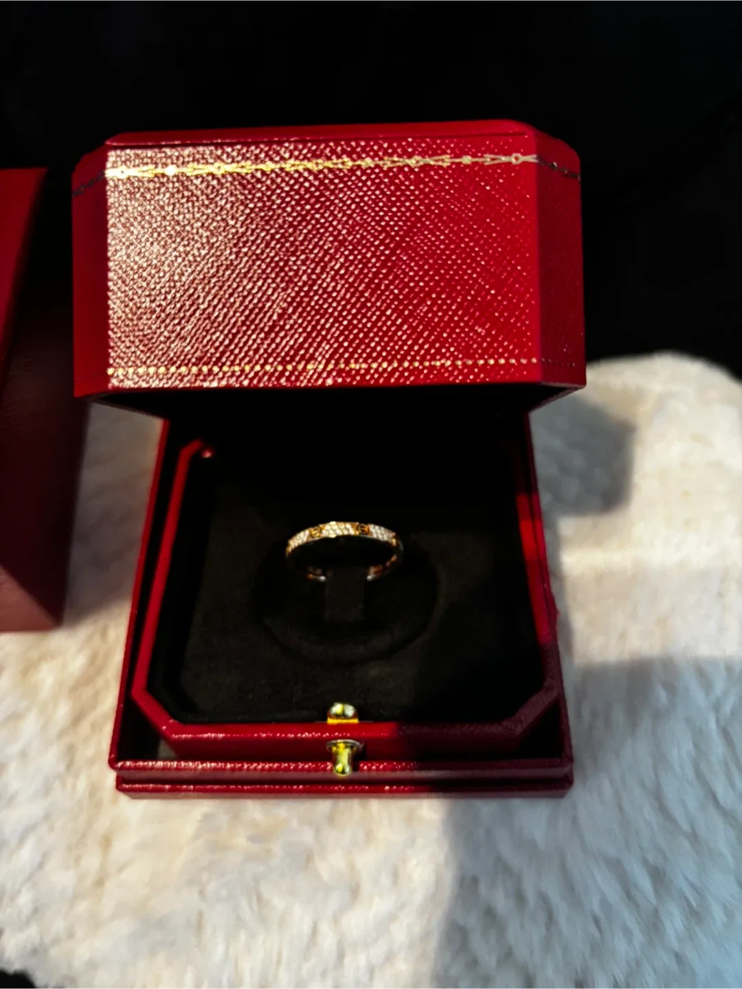 Cartier Diamond Wedding Band Ring Size 61 image indicator(2)