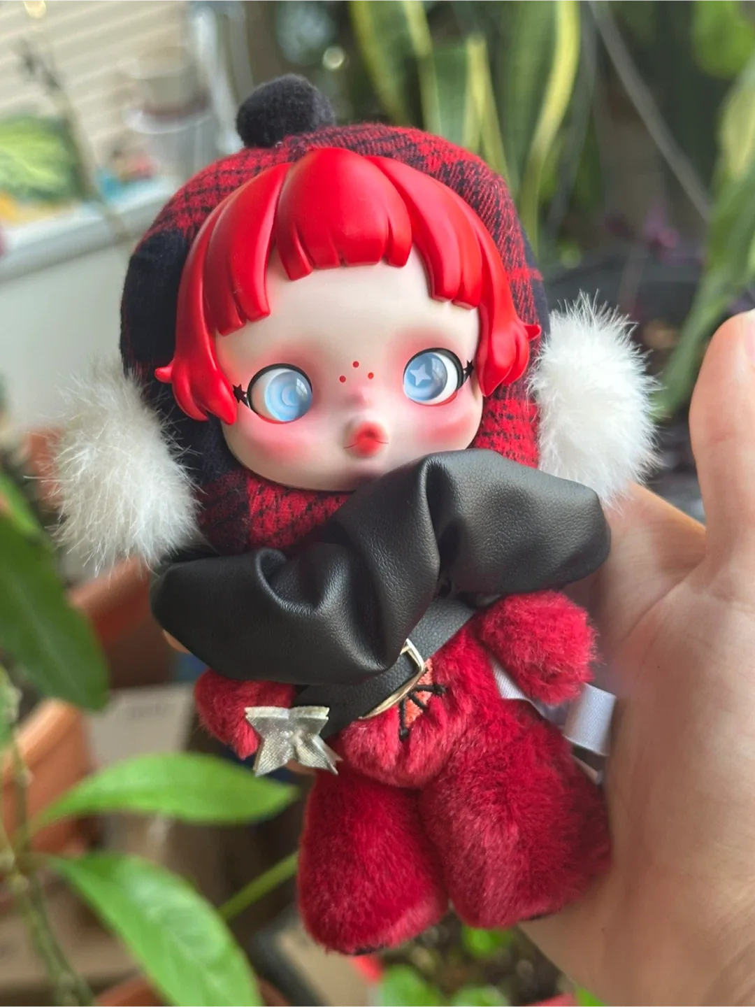 Rock On - Skull panda Winter Symphony Plush Doll Keychain image indicator(4)