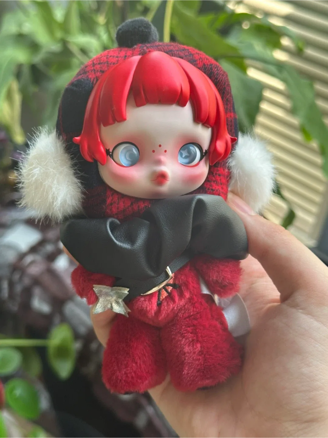 Rock On - Skull panda Winter Symphony Plush Doll Keychain image indicator(3)